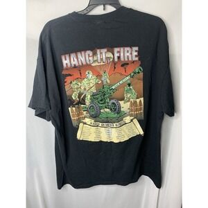 Mens XL Delta Batteries Death Dealers‎ Hang It Fire Graphic Tshirt Tank  Soldier